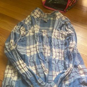 Wrangler Blue & White Flannel